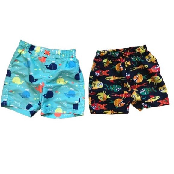 Lot of 2 Boy's Swim Trunks 24 Month - Picture 1 of 2